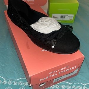 Easy spirit Martha Stewart black sequin flats